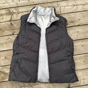 Vintage Nike Reversible Puffer Jacket Vest XL Black/Silver